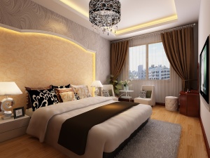 现代卧室3D模型设计