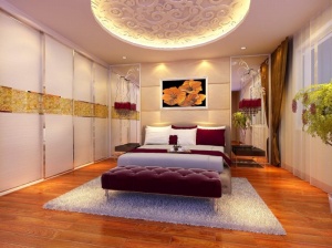 卧室吊顶3D模型设计