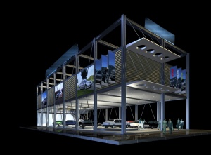 汽车展厅3d效果图
