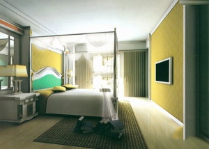 卧室模型效果图