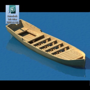 木船3D模型设计