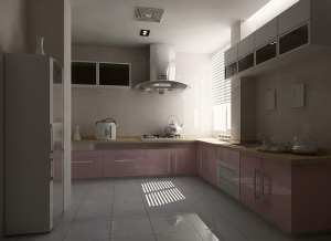 温馨家居厨房3D模型