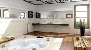 宽敞浴室3D模型设计