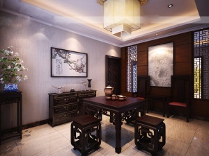 中式茶楼3D模型设计