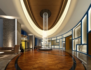 酒店大厅模型效果图