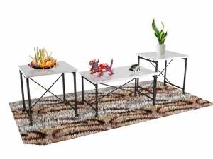 咖啡桌3D模型效果图