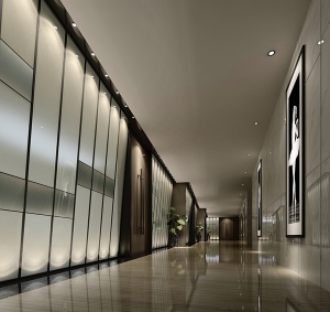 酒店走廊3D模型效果图