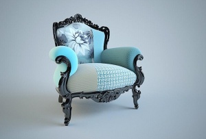 欧式沙发3D模型设计
