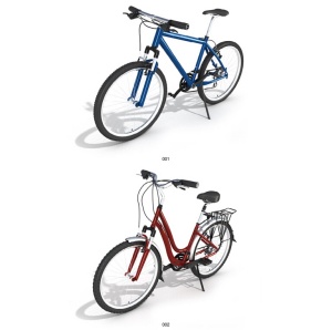 自行车3DMAX模型效果图