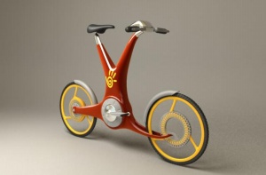 创意自行车3D模型效果图