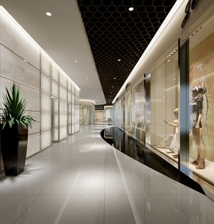 商场走廊3DMAX模型设计