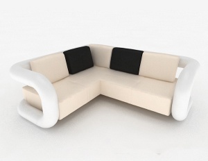 多人沙发3d模型
