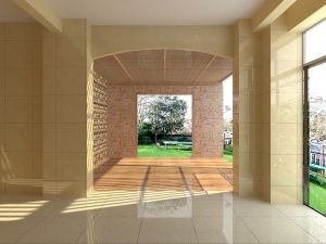 庭院走廊设计模型