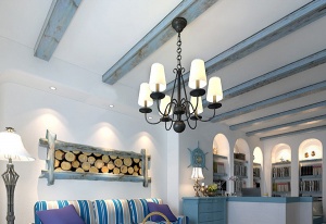 地中海风格客厅装饰模型