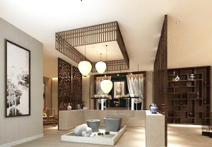 中式风格客厅模型