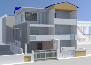 简约现代风别墅3D模型