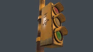 交通信号灯3D模型