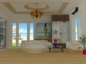 东南亚风格卧室3D模型