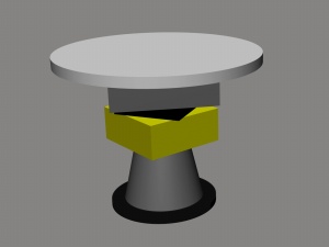 圆形石桌3D模型