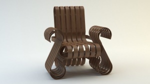 创意靠椅3D模型