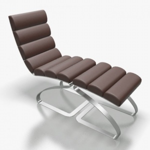 舒适躺椅3D模型效果图