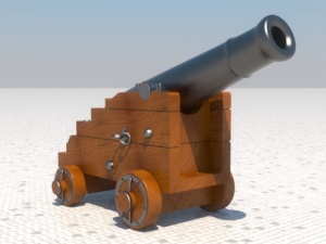 海军炮3D模型素材