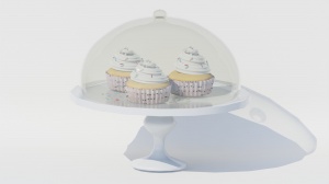 下午茶蛋糕托盘3D模型