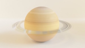 土星的行星3D模型
