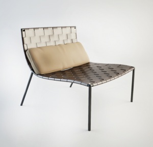 藤编单人椅3D模型