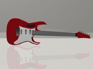 电吉他3D模型设计