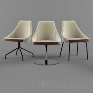 3D白色座椅模型效果图