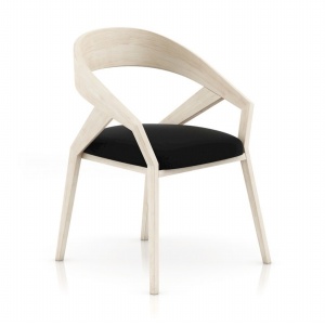 时尚原木单人椅3D模型
