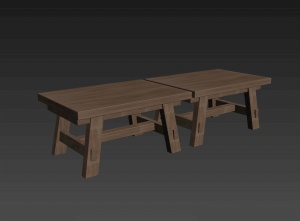 板凳3d模型