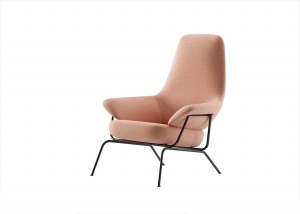 粉色舒适靠椅模型设计