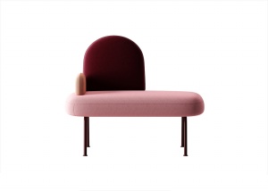 粉色系单人沙发模型设计