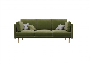 绿色布艺沙发模型设计