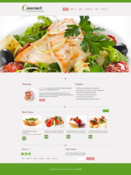 餐馆美食HTML5网站模板