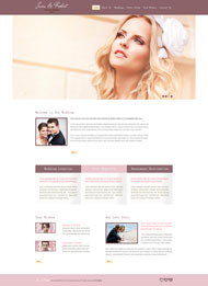 婚礼现场HTML5粉色模板