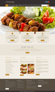 西餐厅美食HTML网站模板