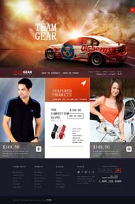 赛车手衣服公司网站模板