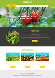 有机蔬菜种植网页模板