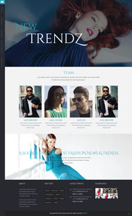 时尚服装品牌企业网站模板