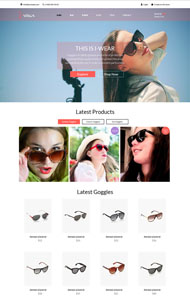 时尚太阳镜企业网站模板