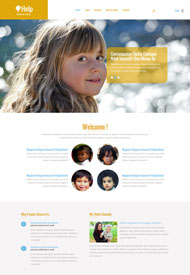 关爱儿童公益网站模板