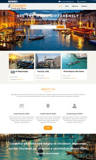 旅游公司宽屏网站模板