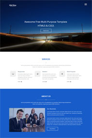 HTML5+CSS3商务企业网站模板