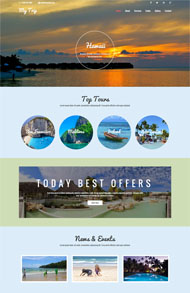 户外景点旅游公司网站模板