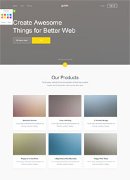 支持修改样式颜色网站模板