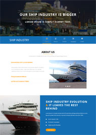 海洋轮船运输公司网站模板