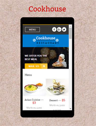 餐饮美食手机网站模板
